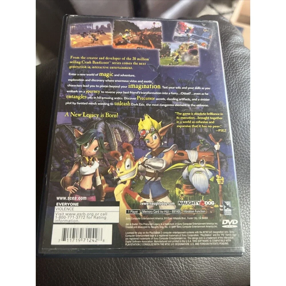 Jak and Daxter The Precursor Legacy PlayStation 2 PS2